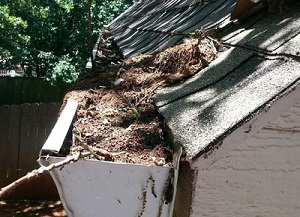 Gutter cleaning is one of the many guttering services provided by Rain Guard of OKC, Edmond, & Norman, OK gutter company.