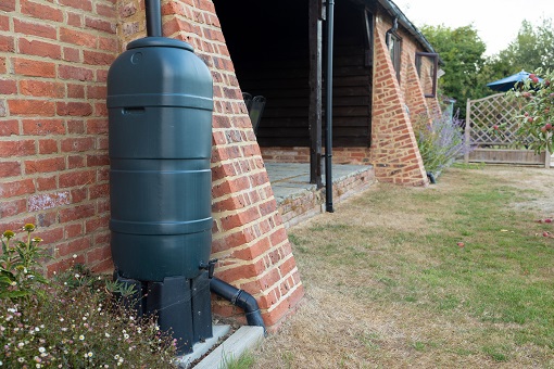 A water collection system will allow you to capture the rainwater from your gutters to be used on other areas of your home.