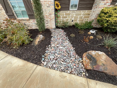 Underground drains can be very decorative and increase the value of your home while looking great with landscaping.