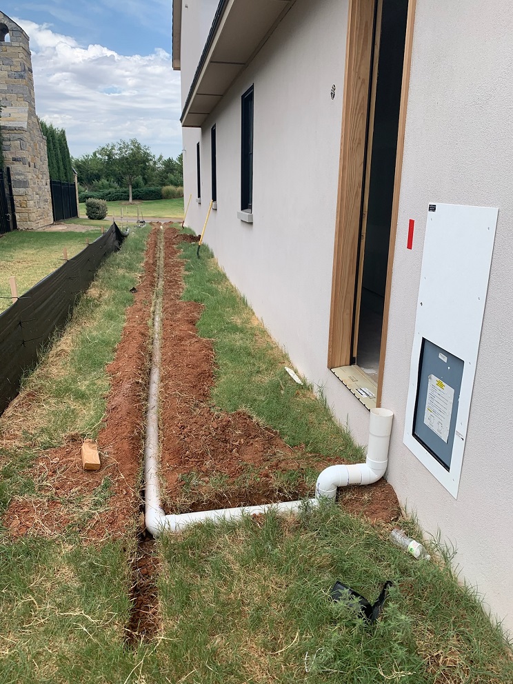 An underground drain helps to protect the foundation of your home by moving rainwater away from your yard & to the street.
