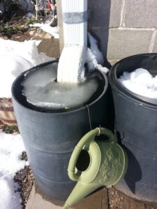 Importance of winterizing your rain barrel.